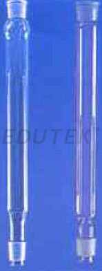 FRACTIONATING COLUMN, PLAIN, DESIGNED FOR USE WITH VARIOUS TYPES OF COLUMN PACKING.